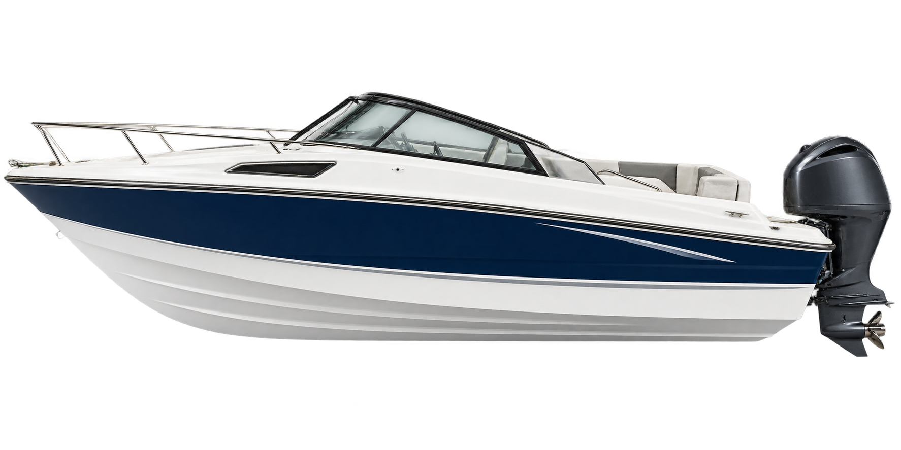 Illustrative boat studio cutout