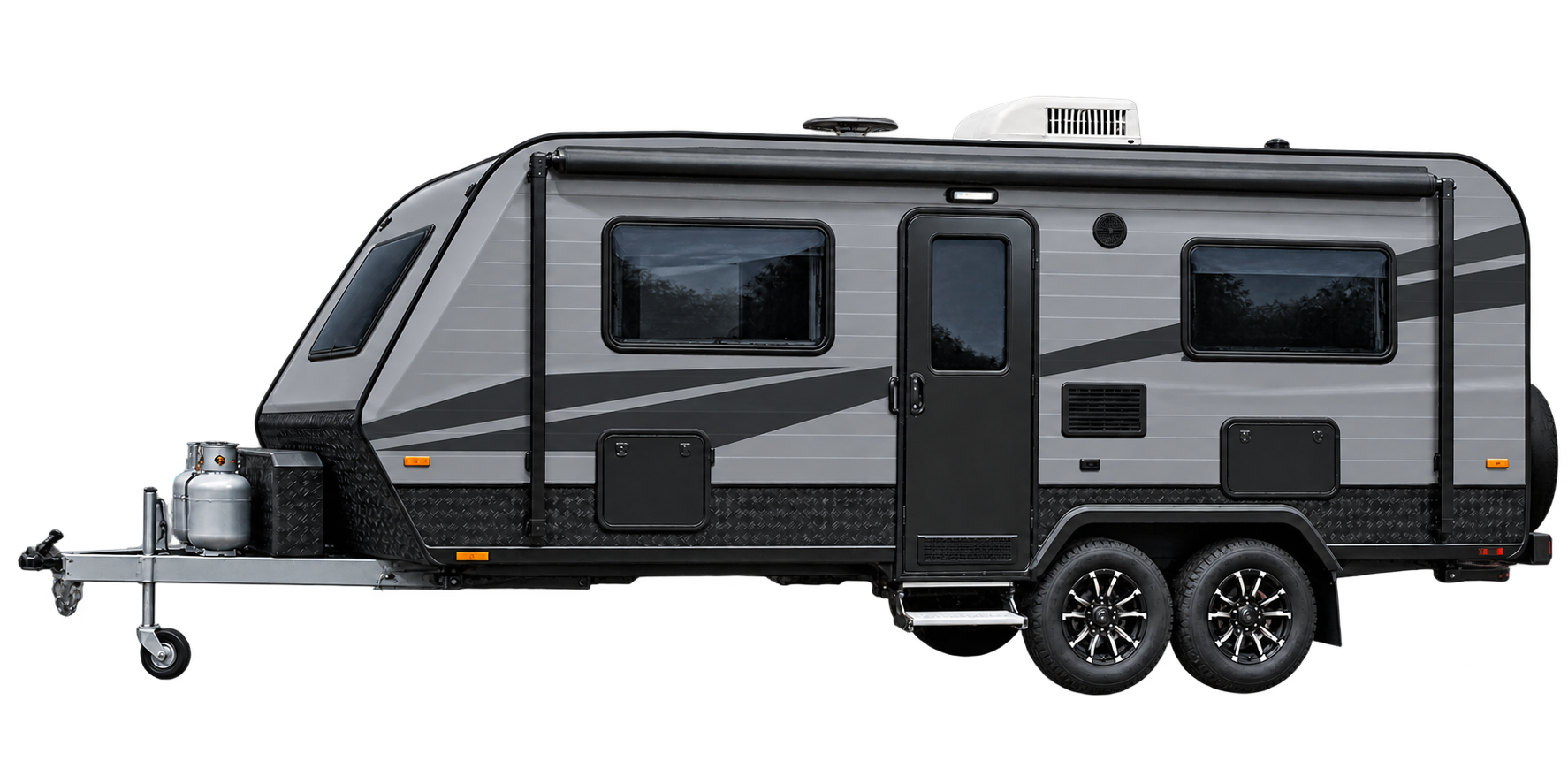 Illustrative caravan studio cutout